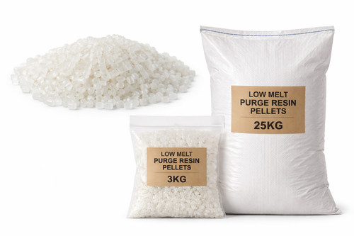 Low melt purge resin pellets - purge,
