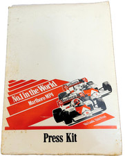 Ultra Rare Phillip Morris Press Kit McLaren Lauda Prost Zagreb 1985 VG CONDITION