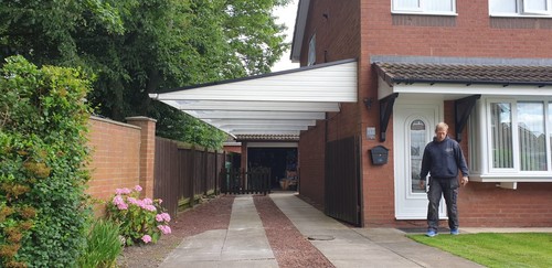 Cantilever carport canopy - carport,
