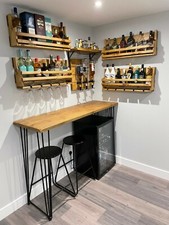 Man cave full home bar set up