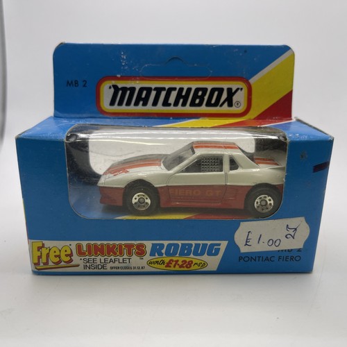 Matchbox mb2 pontiac fiero - pontiac,