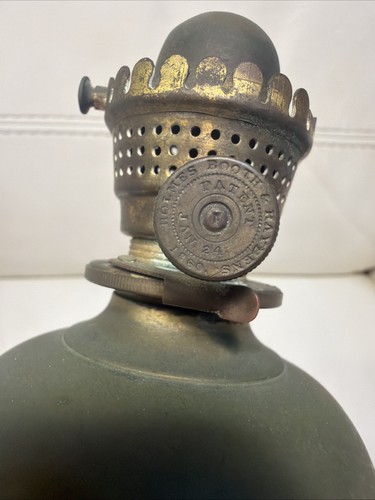 Antique pat 1860 brass oil - antique, pat’d