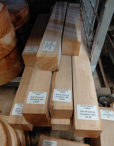 Ash spindle blank wood - ash,