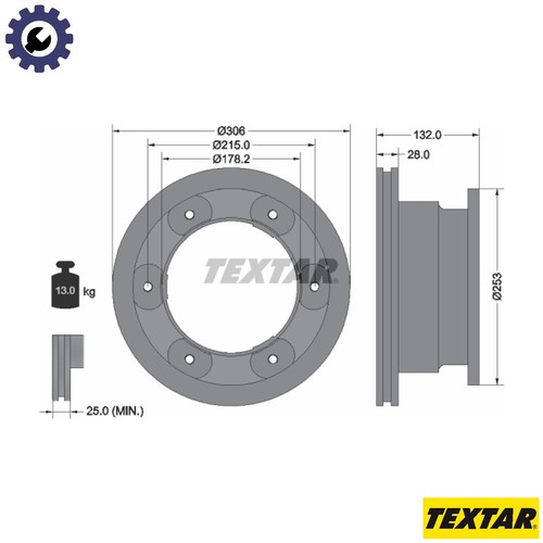 Brake disc 93177703 for - brake,
