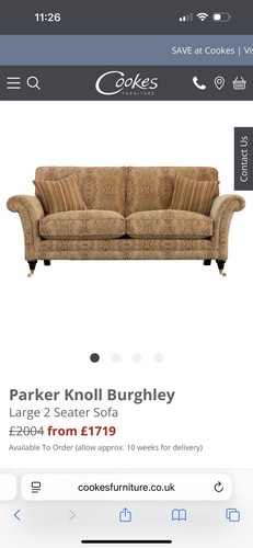 Parker knoll burghley seater - knoll, 2-seater