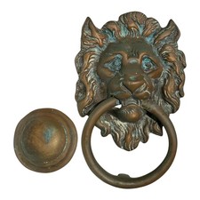 Vintage Solid Brass Lions Head