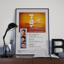 Giant James Dean 1956 Film Poster - Movie Cinema Print A4 A3