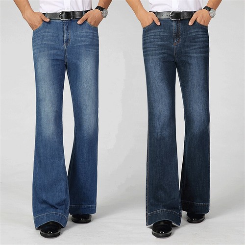 Men slim bell bottom - bottom, jeans