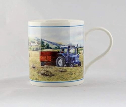 Cachet blue tractor grain - blue,