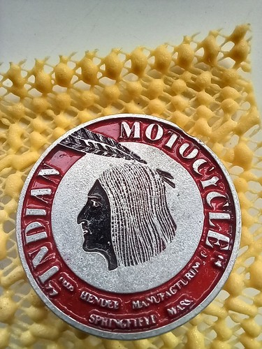 Indian metal motorcycle - indian, badge