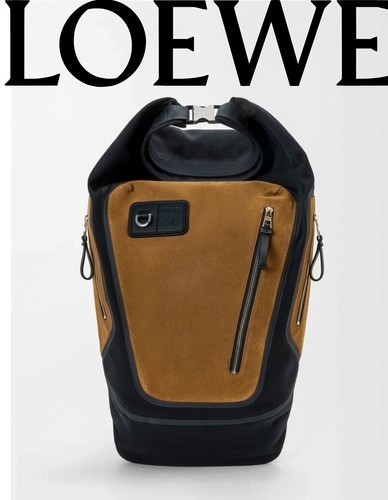 Loewe flex top suede backpack - flex-top,