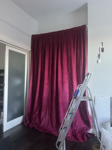 Velvet curtain antique - velvet,