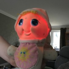 VINTAGE 1986 PLAYSKOOL GLO WORM GLOW WORM RARE COLLECTABLE & LIGHTING UNIT