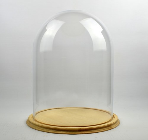 Clear circular glass dome with - glass,