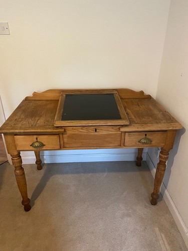 Vintage wooden bureau - bureau, writing