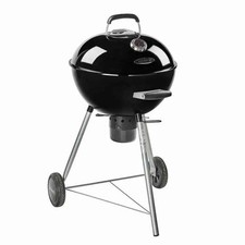 Outback Comet 54cm Charcoal Kettle BBQ Black Porcelain Enamel with Ash Collector