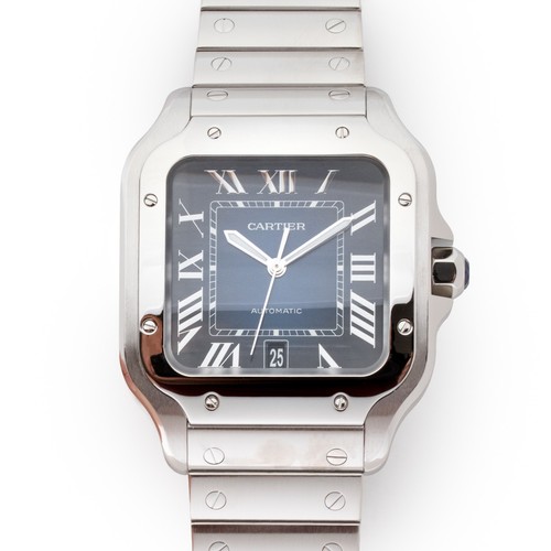 Cartier santos blue men - cartier, men's
