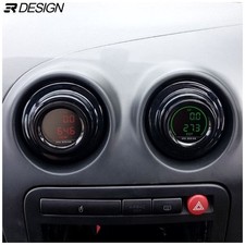 Seat Ibiza MK3 6L Centre Console Gauge holders- Gloss Black *PAIR*  03-09