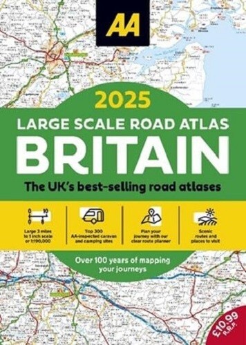 Large scale road atlas - aa,