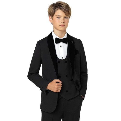 Boys luxury black velvet - velvet, prom