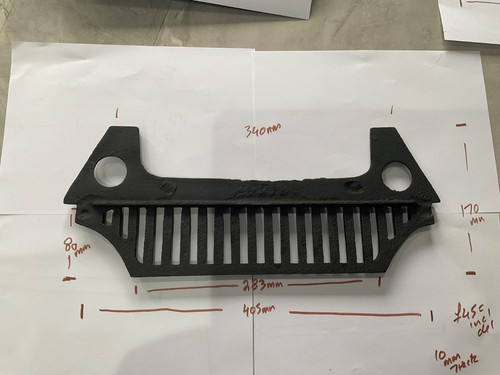 Fire grate cast iron - fire,