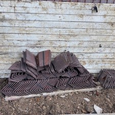 NEW: Redland 90 deg corner roof tiles (LH &RH) - Tudor Brown Smooth total 72