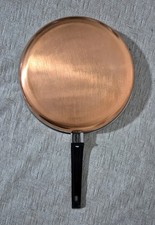 Vintage Korean Copper Bottom Stainless Frying Pan Cookware 8.7" Diameter 