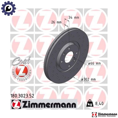Brake disc 180 3023 for - brake, 180.3023.52