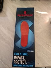 2x Sorbothane Full Strike Impact Protect Shock Stopper  Sport Insole UK Size 7
