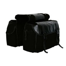 Motorcycle Saddlebag Panniers Travel Luggage Tools Side Storage Canvas/Leather
