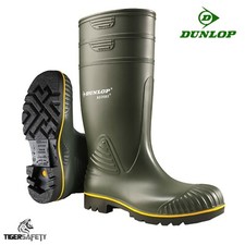 Dunlop Acifort Heavy Duty Green SRA Tough Agricultural Wellington Boots Wellies 