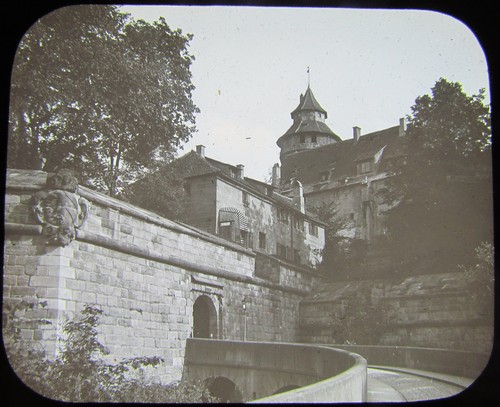 Glass magic lantern slide - magic,