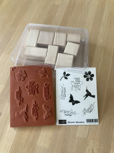 Stampin red rubber wood - stampin', up