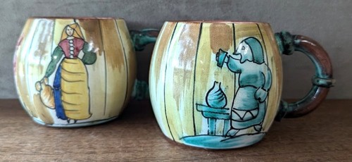 Vintage hand painted italian - hand,
