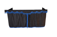 TRUCK SIDE CURTAINS - BLACK /BLUE  FIT MERCEDES,MAN,DAF,VOLVO,SCANIA , RENAULT