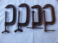 4 x G clamps. Record and others. 6 inch.