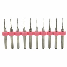 Carbide PCB 0.8mm 3.175mm Shank Tungsten Steel x 10 pcs CNC/PCB Engraving Bit