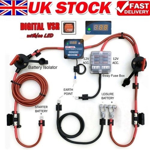 Split charge relay kit - split,