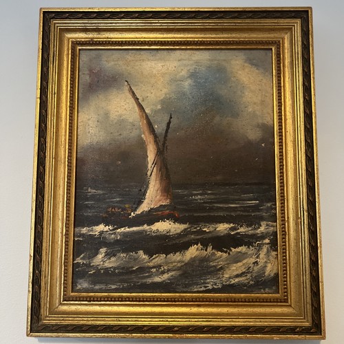 Antique 19thc maritime oil - 19thc,