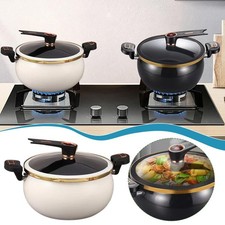 Micro Pressure Cooker 8L Non Stick Multifunctional with Cover Soup Pot