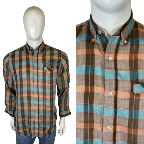 Vintage checked button down - vintage,