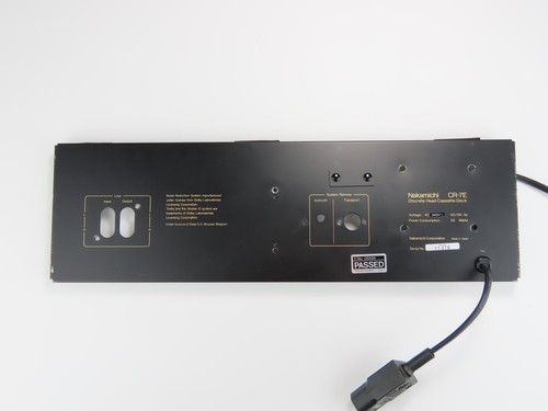 Nakamichi rear panel - *nakamichi,