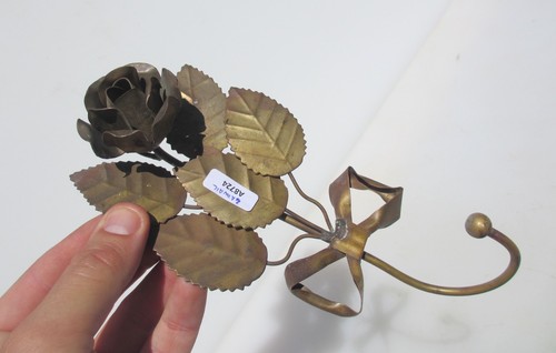 Vintage brass coat hook hat - vintage,
