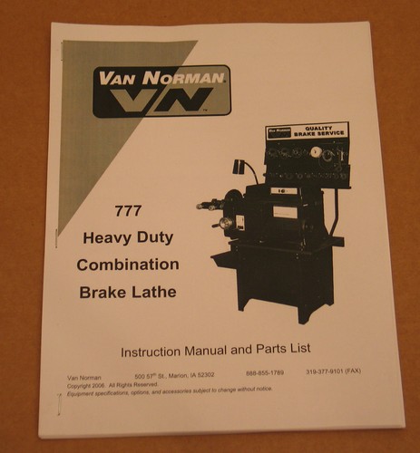 Van norman 777 all tool - norman, 747
