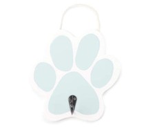 NEW Pawprint Wall Hook blue or