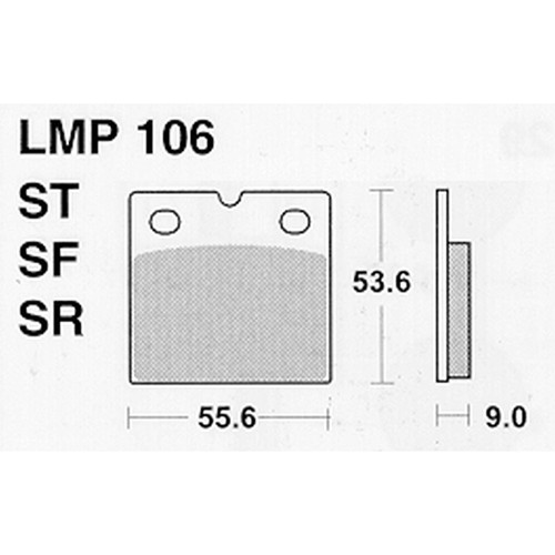 Athena lmp106 brake pads for - pads,
