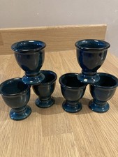 6 Denby Greenwich Egg Cups