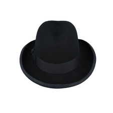 Men’s Black Homburg Hat 100%