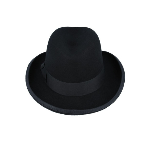 Men black homburg hat 100 - men’s,