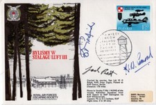 Stalag Luft III FDC signed by Great Escape tunnel dispatcher Lamond + 2 Colditz